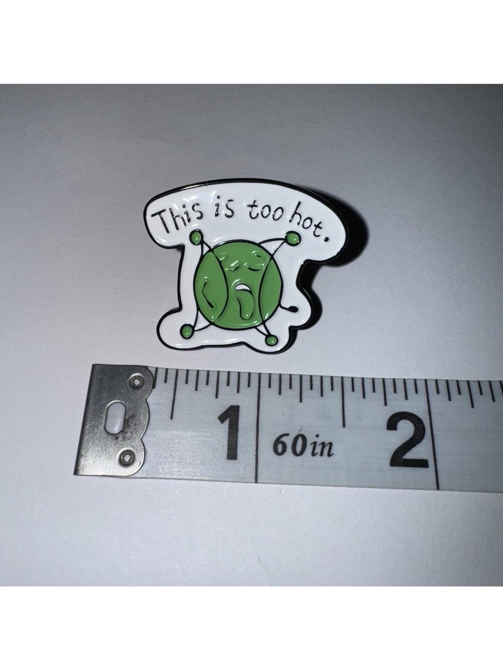 This Is Too Hot Pin Brooch